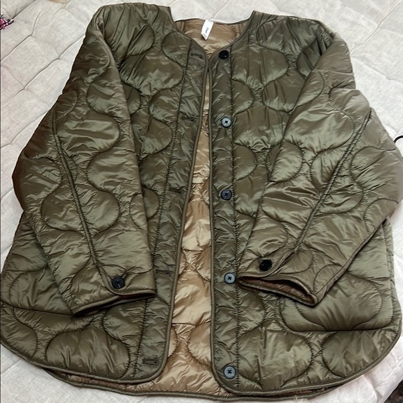 COPY - Olive Green Quilted Jacket - Picture 1 of 1
